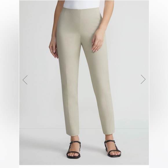 Lafayette 148 New York Stanton Techno Pant – Size 8, Regular, Khaki — Brand New! - Picture 3 of 6